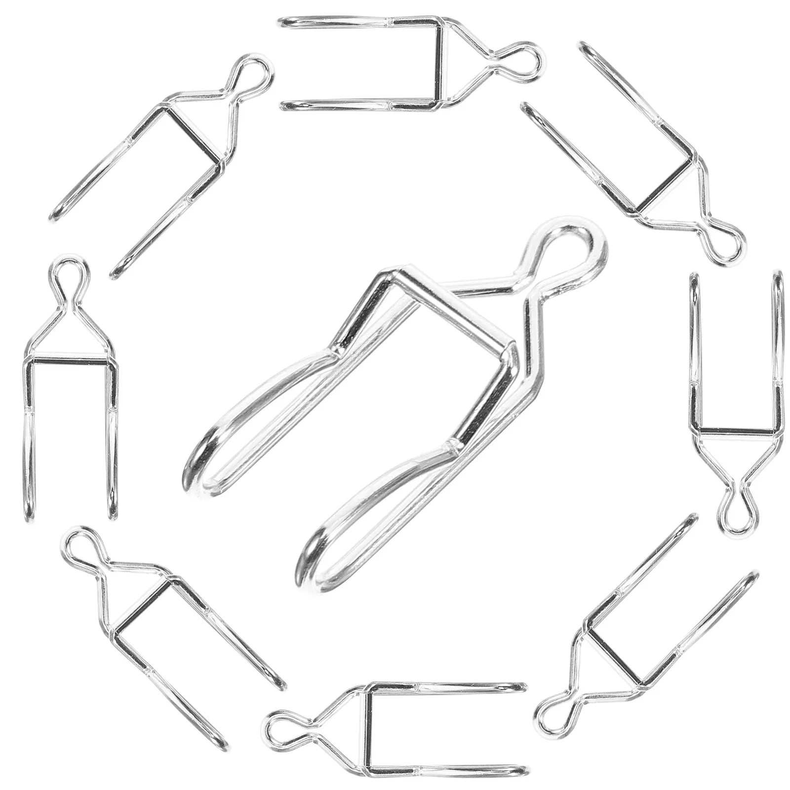 

50 шт. застежек для цепочек карманных часов, клипсы для ремонта цепочек часов, гладкие безопасные железные застежки, фурнитура для рукоделия