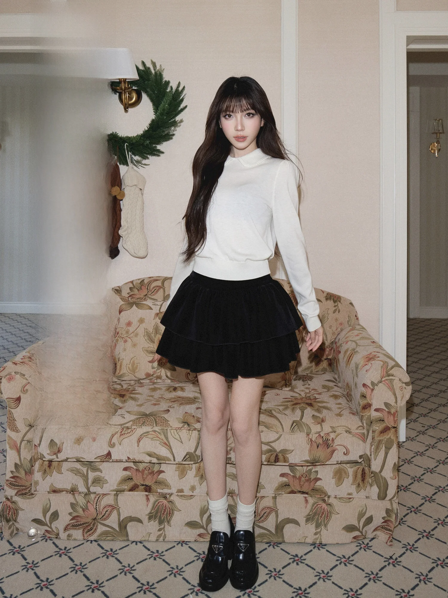 

Женская вязаная базовая кофта из шерстяной смеси с длинным рукавом и воротником-стойкой, осенне-зимняя, модная, простая, приталенная, для ношения под одеждой