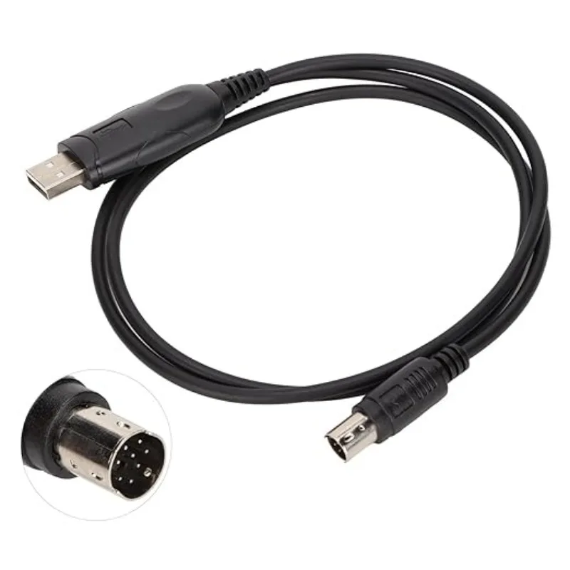 CT-62 CAT Cable 8 Pin Din Male Serial To USB Adapter for Yaesu Radio FT-100D FT-817 FT-857 FT-897 VX-1700 USB Programming Cables