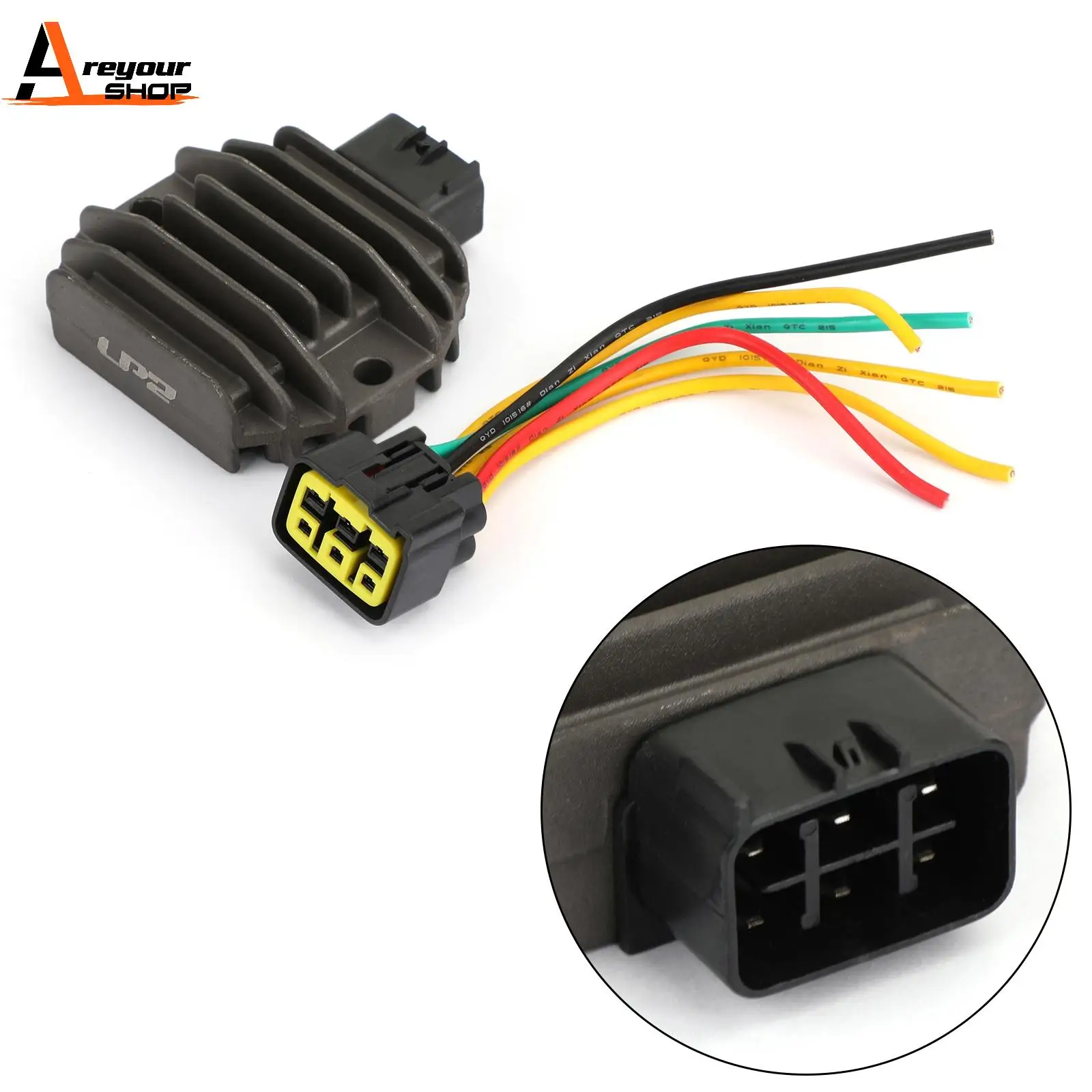 Areyourshop for Suzuki Outboard 32800-88L00 32800-88L01 32800-38F10 LTA400 DF30A Eiger 4WD DF60AV Voltage Regulator Rectifier