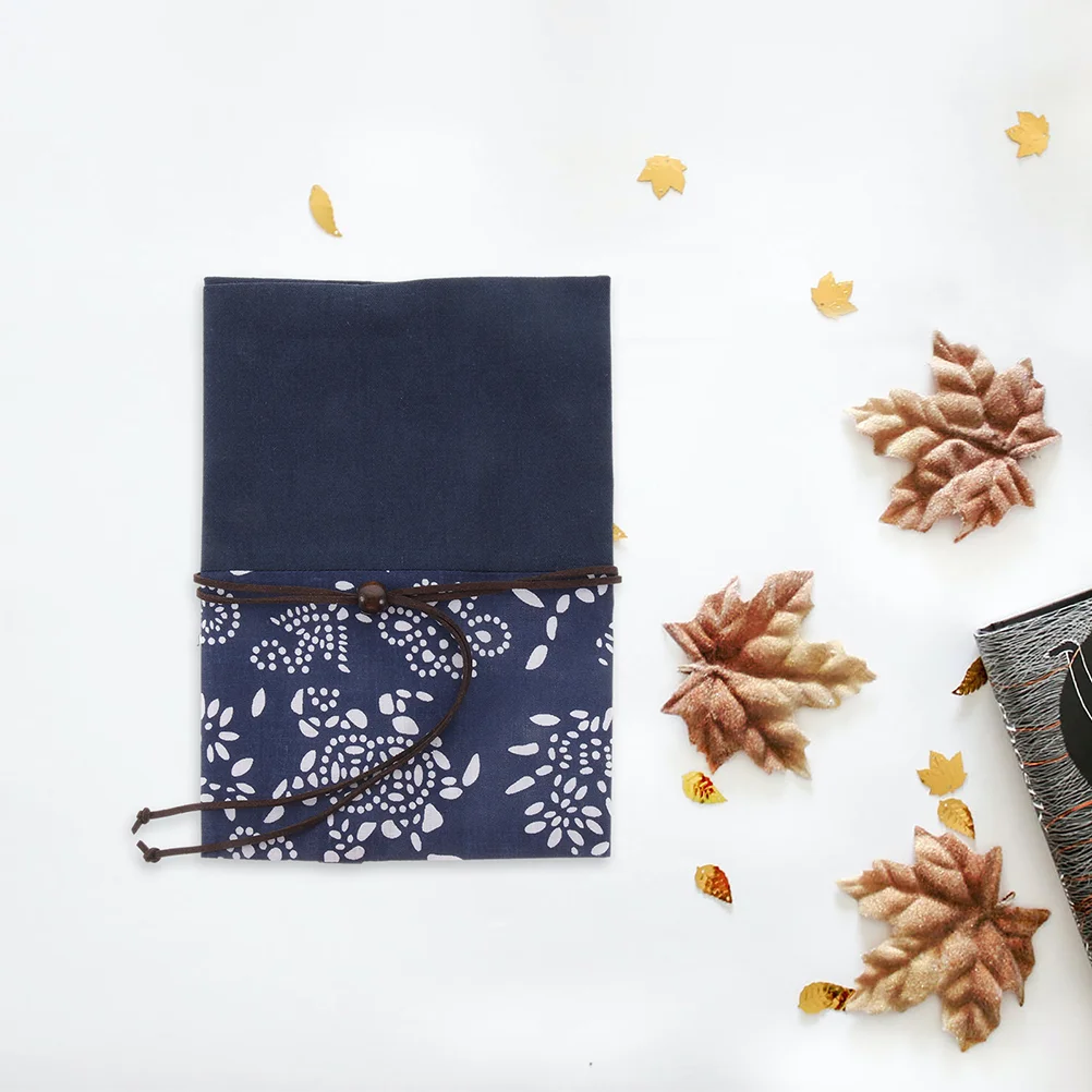 Protector for Protective Ink Blue Dyed Cloth Book Cover Stitching Decorative Sleeve