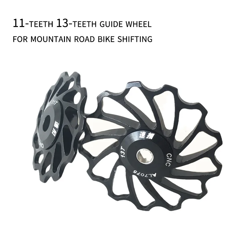 Mountain road bike shifting rear derailleur Perrin bearing guide wheel 11T13 teeth metal derailleur sprocket parts