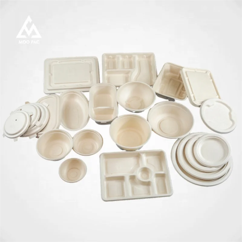 10 00piece.Custom.Eco Friendly Disposable Bagasse Clamshell Burger Boxes Tableware Food Packaging