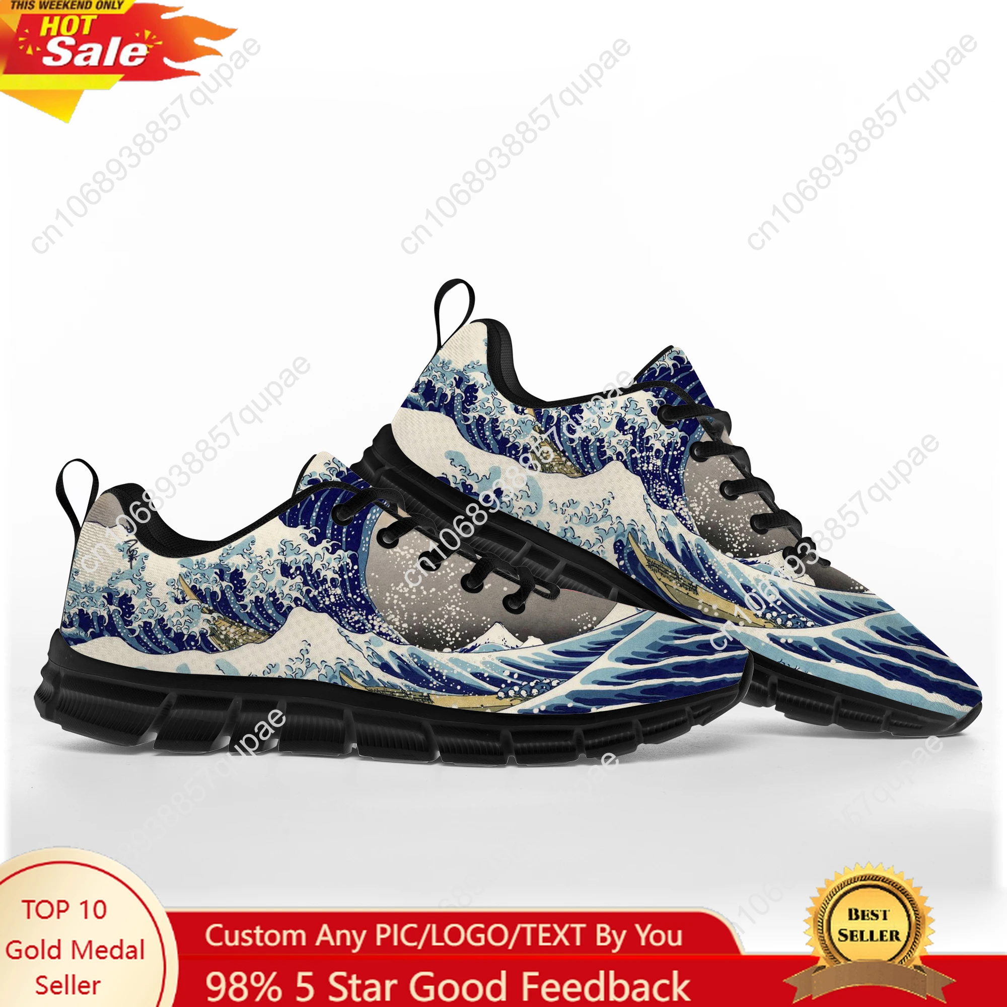 

The Great Wave off Kanagawa Sports Shoes Mens Womens Sneakers Fashion Casual Hiking Sneaker Custom Built Shoes