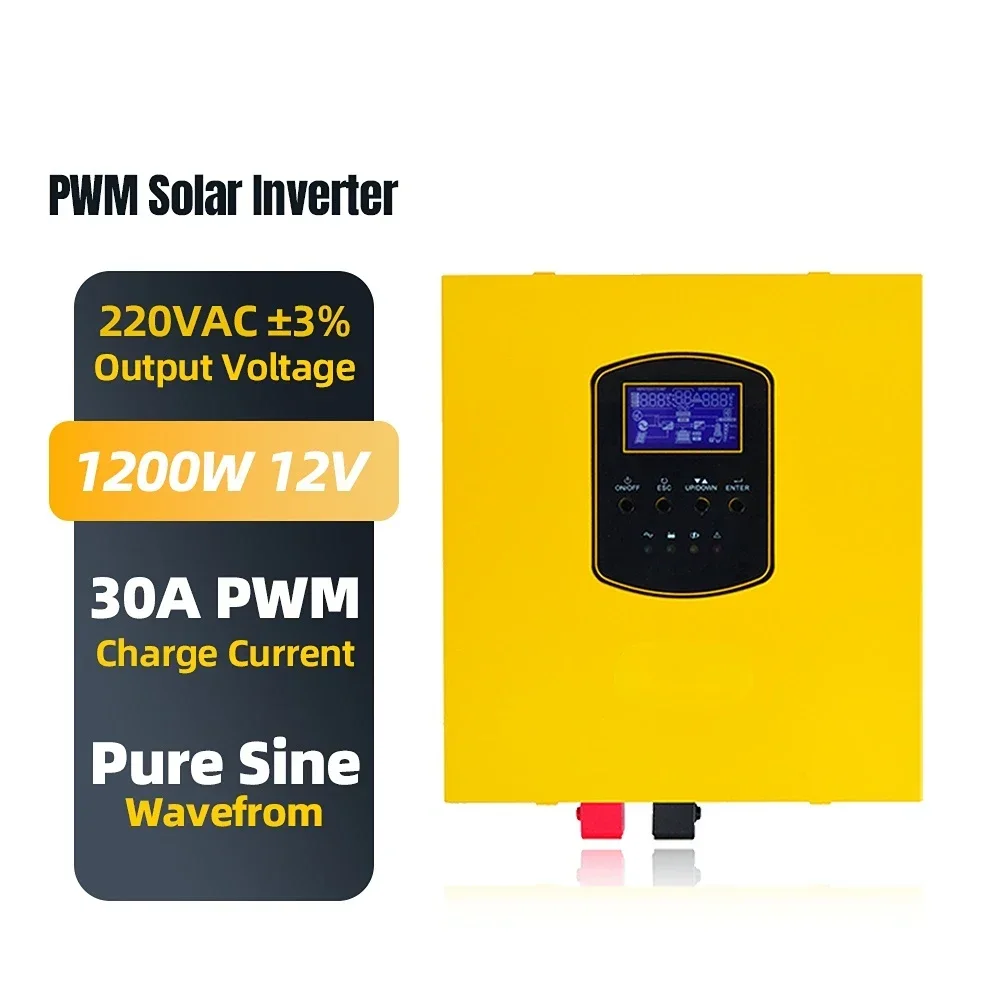 

Fast Delivery Solar Inverter 1200W 1.5KVA 12V Off Grid Solar Inverter 3KW 2KW 1KW hybrid inverter for Solar System