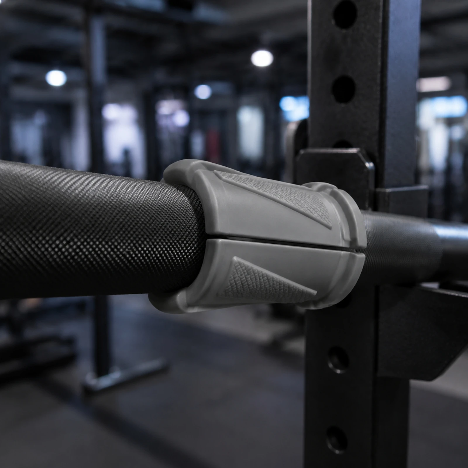 N-Type Barbell Grip Cover Textured Silicone Barbell Grip Sleeve for Strength Training Enthusiasts
