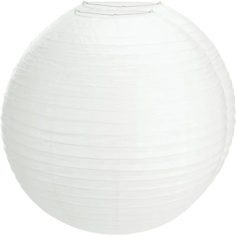 

2 Pcs Chinese Paper Lantern 30" Jumbo Round Japanese Hanging Ball Lantern for Bridal Shower Decoration Anniversary (White)