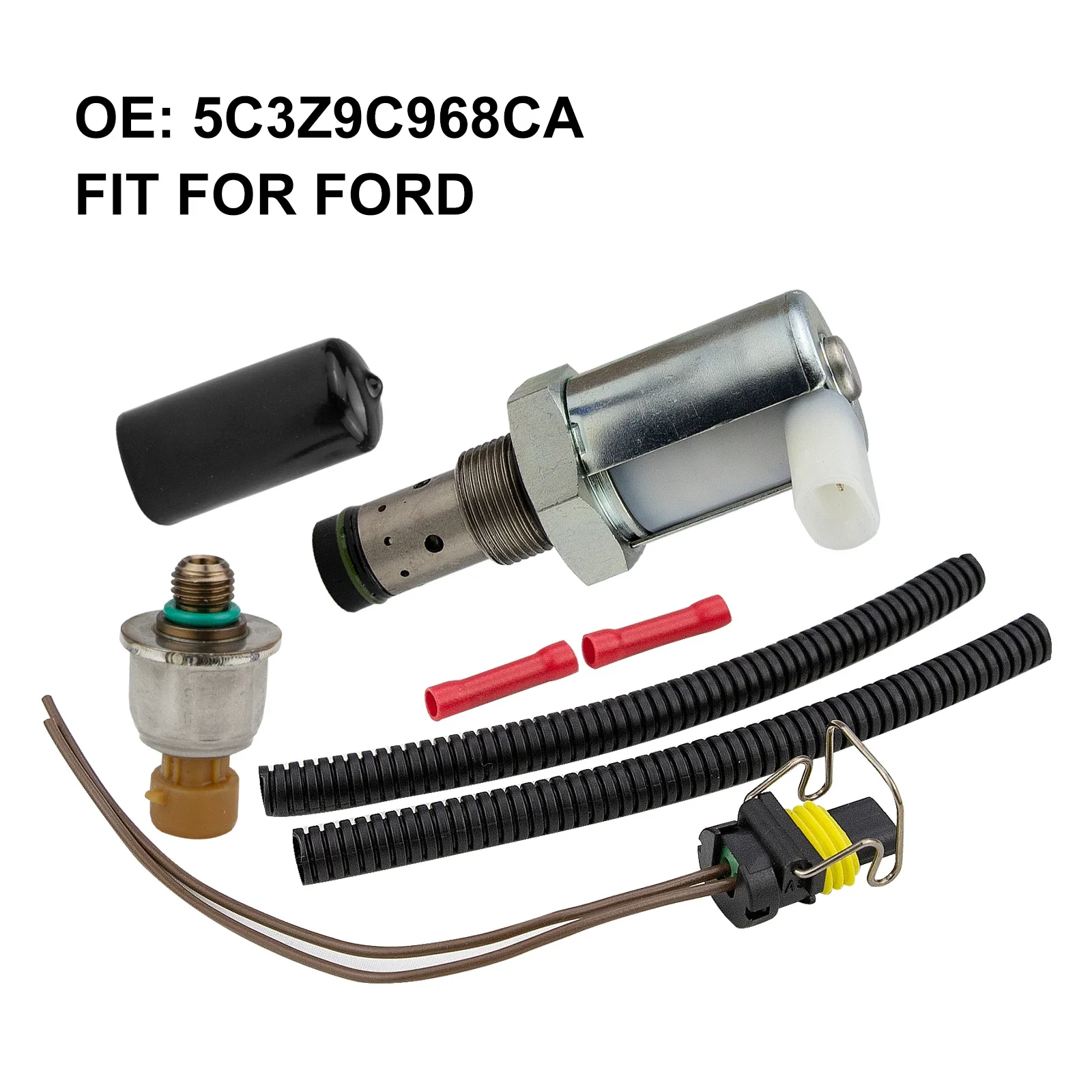 ICP & IPR Fuel Pressure Regulator & Sensor for Ford 6.0 03-04 Injector Pressure Regulator Valve IPR Car Parts Accessories