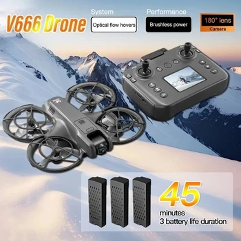 Original V666 Mini Drone 4K Professional Aerial 8k Dual Camera Intelligent obstacle avoida