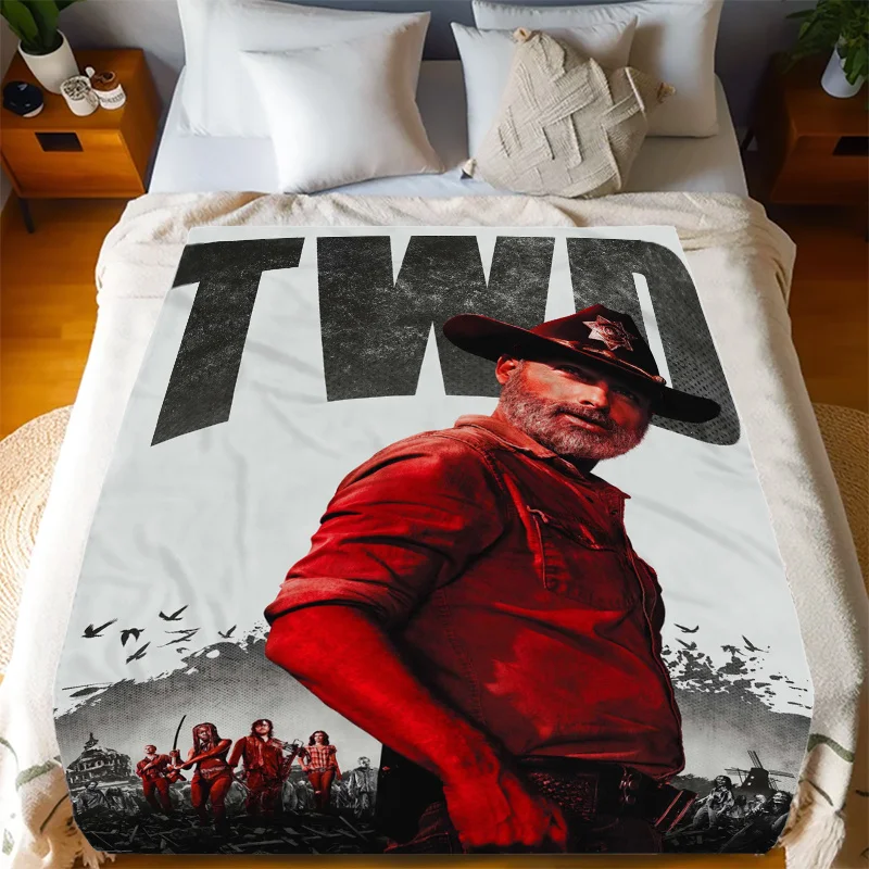 The Walking Dead Soft Blanket - Perfect for Cozy Nights, Ideal Gift for TV Show Fans and Home Decor Enthusiasts