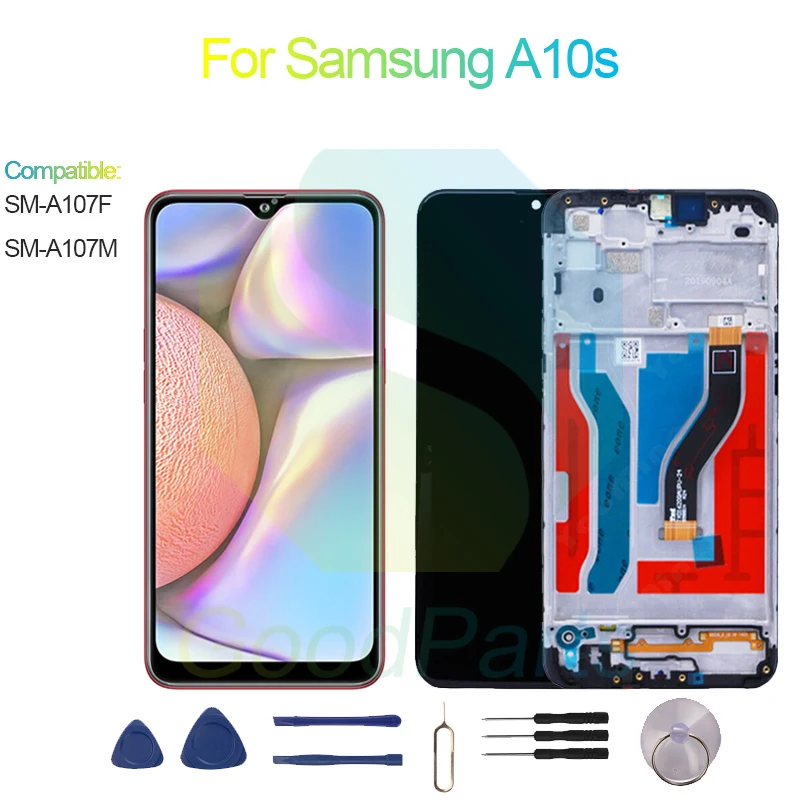 For Samsung A10s Screen Display Replacement 1520*720 SM-A107F, SM-A107M A10s LCD Touch Digitizer