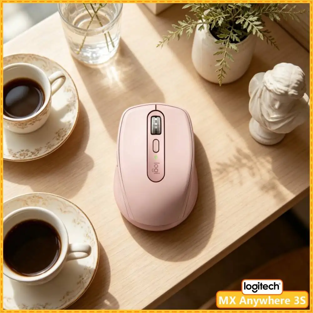 Wireless MX Anywhere 3S - 8000 DPI, 3-Device Bluetooth, Hyper-Scroll, Great for Fitness Team Meeting & Project Discussion