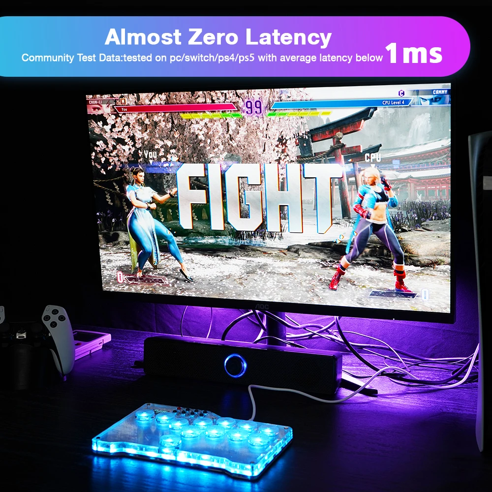 Контроллер BitFunx для ПК/Ps3/Ps4, джойстик для Nintendo Switch Mini Hitbox