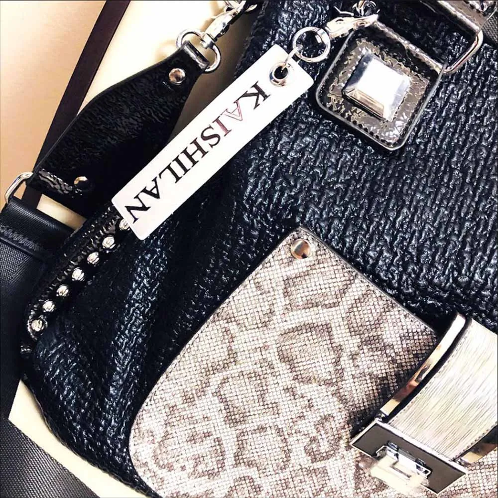 Women Fashion Handbag Lady Premuim Snake Pattern Leather Handbags Multifunction Messenger Bag Large Capacity Tote Shoulder Bags