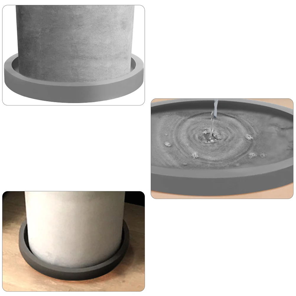 

Imitation Cement Nordic Style Pallet Tray Plant Saucers Plastic Flower Pot Water