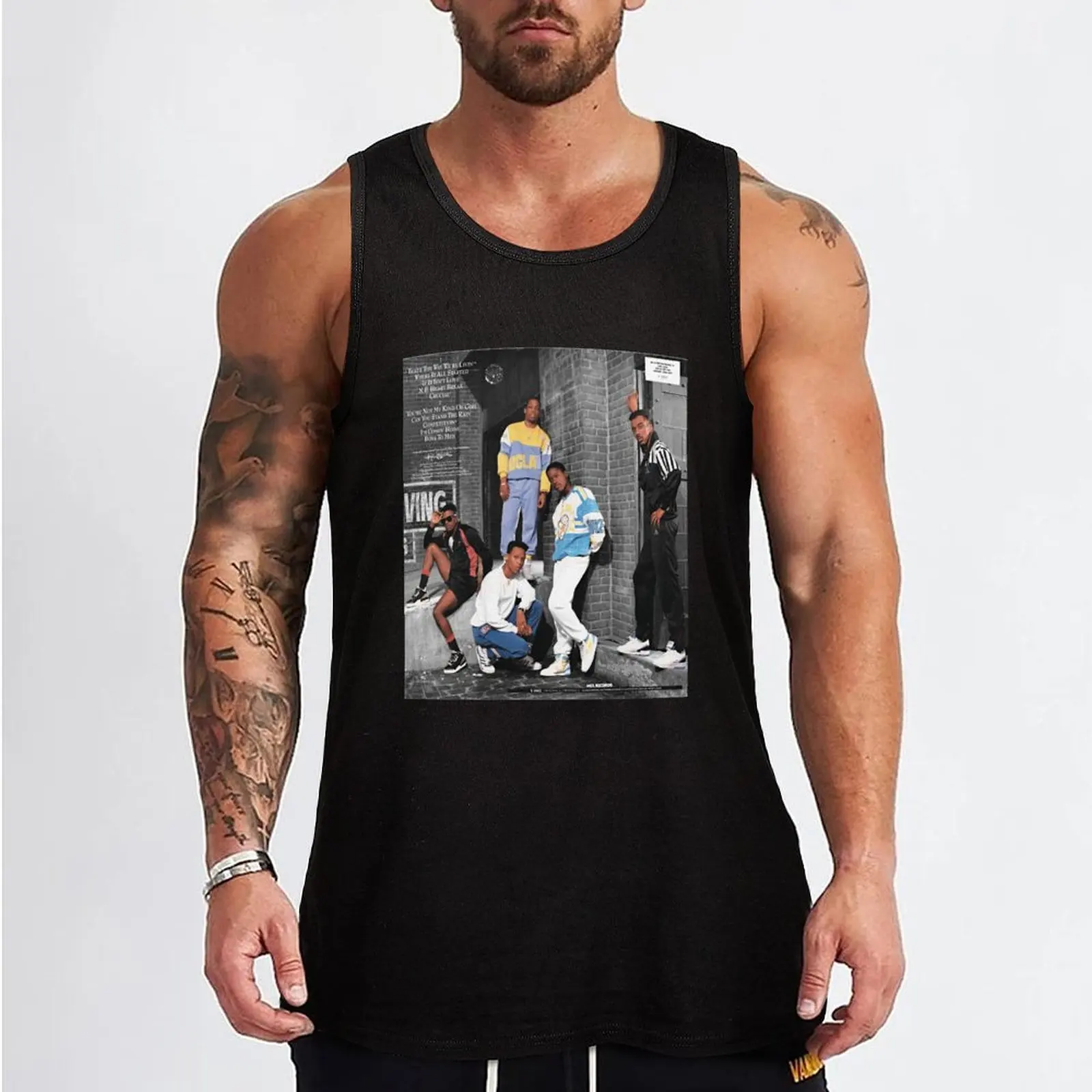 New Edition - Heartbreak (back cover) Tank Top Men's singlets Bodybuilding shirt Man gym clothes