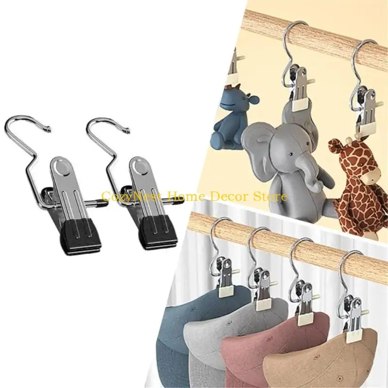 92MF 20 PCS Boot Hanger for Closet, Laundry Hooks with Clips, Boot Hanger Clips, Hanging Clips for Jeans, Hat, Boots, Towel