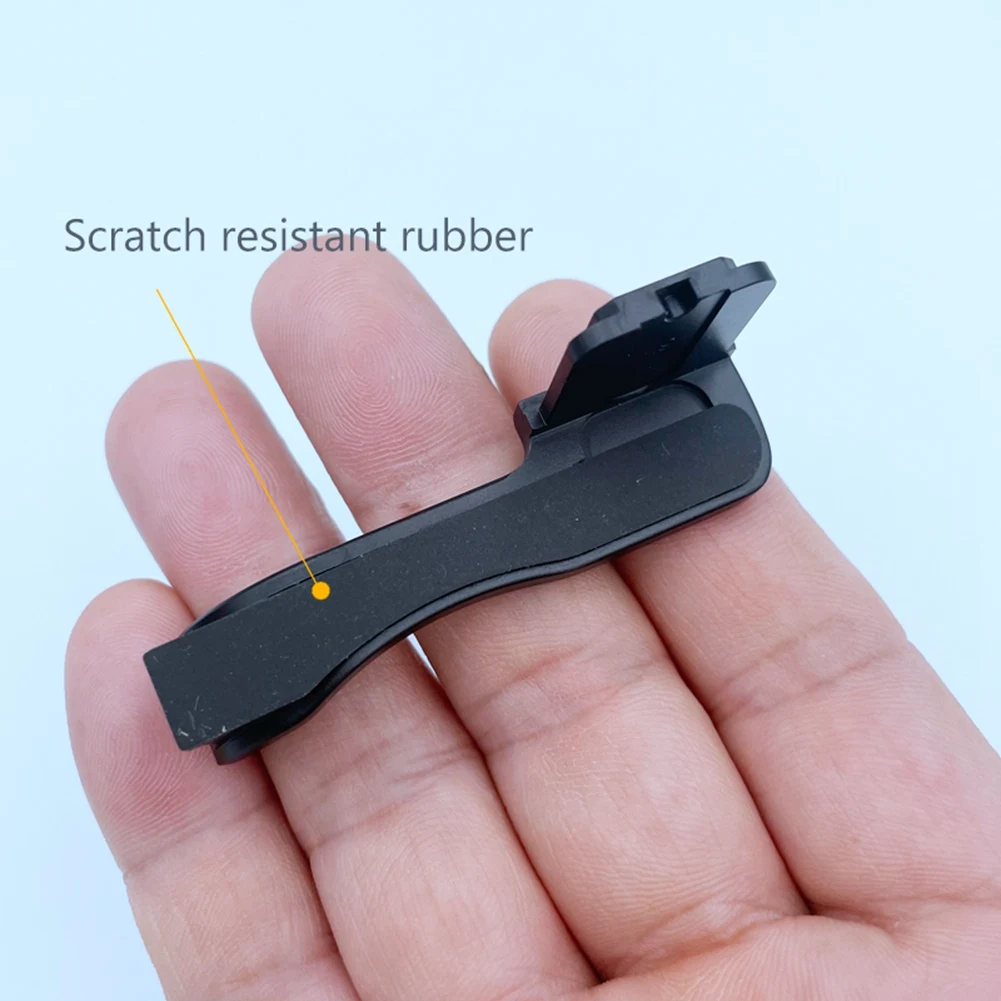 RISEN โลหะรองเท้าร้อน Thumb REST Hand Grip สําหรับ Leica M9 M8 กล้อง Hotshoe อะแดปเตอร์ยึดรองเท้าร้อนฝาครอบ Thumb REST Grip B