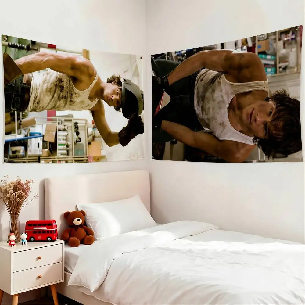 Sam J-Jared Padalecki Flags for Bedrooms Home Decor Items Outdoor Decors Garage Decoration Flaga
