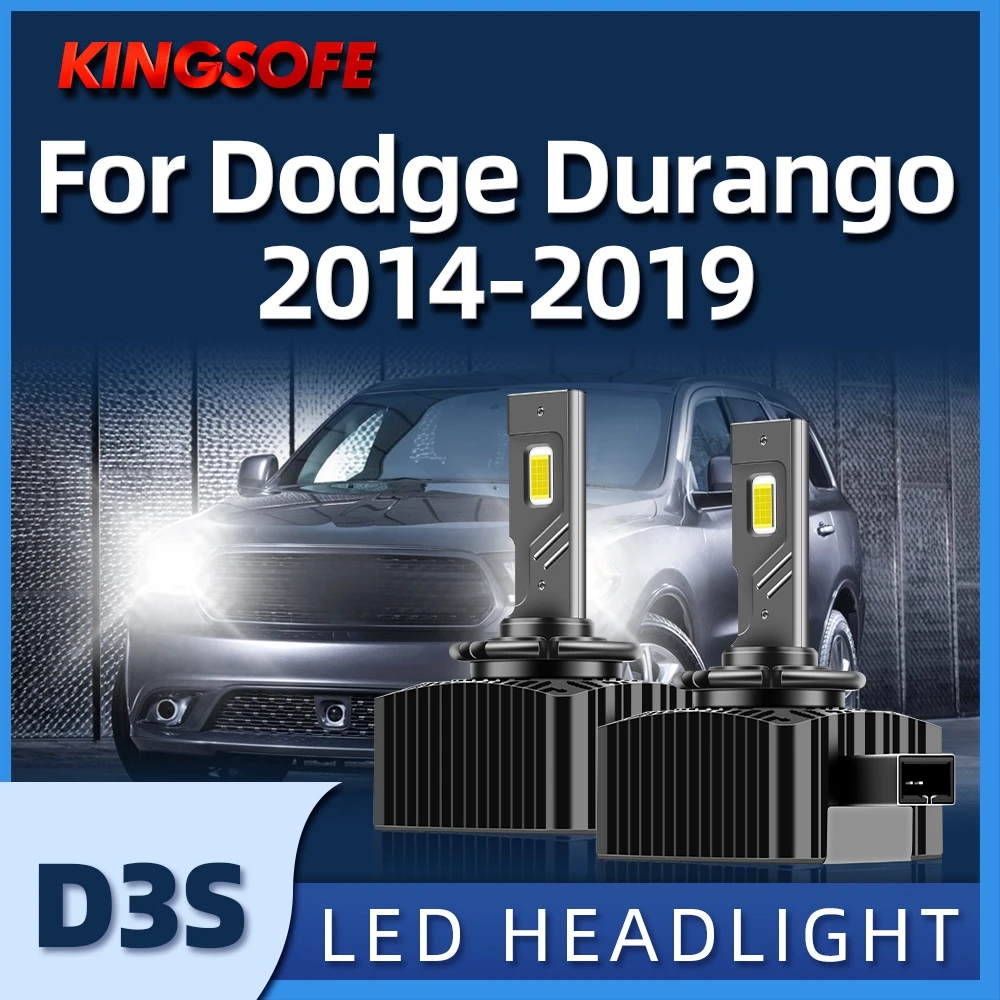 

KINGSOFE D3S 6000K Led Headlight Bulbs Car Light 30000LM Headlamp For Dodge Durango 2014 2015 2016 2017 2018 2019