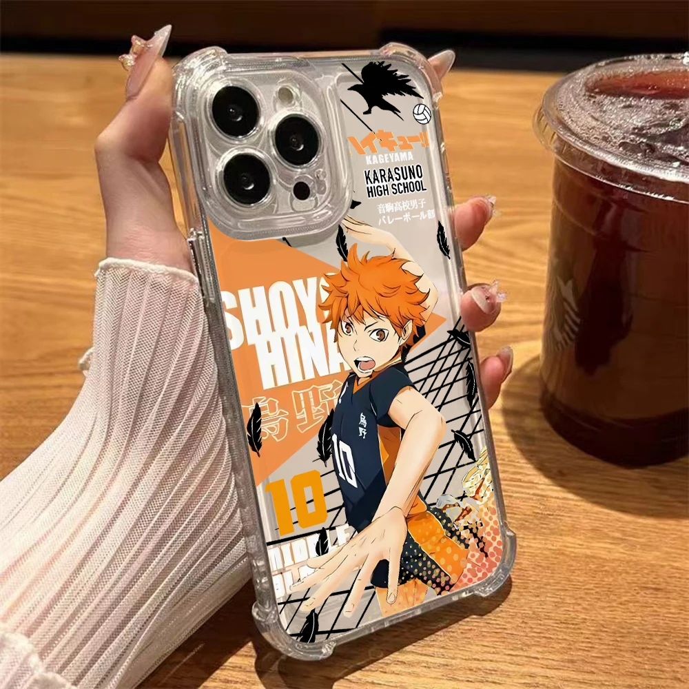 Haikyuu Oya Volleyball Handyhülle für iPhone 18 17 Air 16 15 14 Plus 13 12 Mini 11 Pro Max Weiche Dünne Transparente Hülle – Detail 9