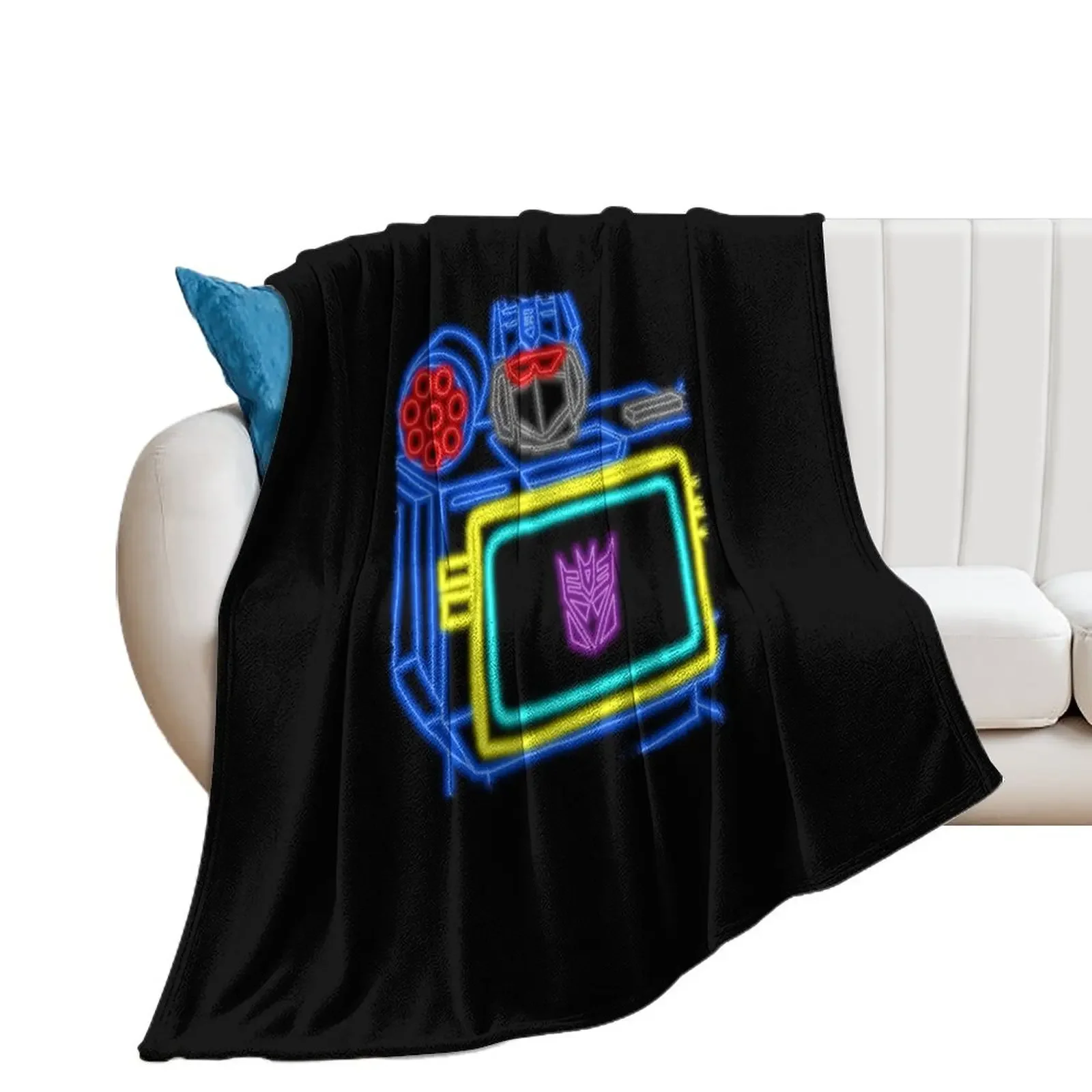 sound wave neon Throw Blanket Luxury Designer heavy to sleep Sofa Throw Vintage Blankets