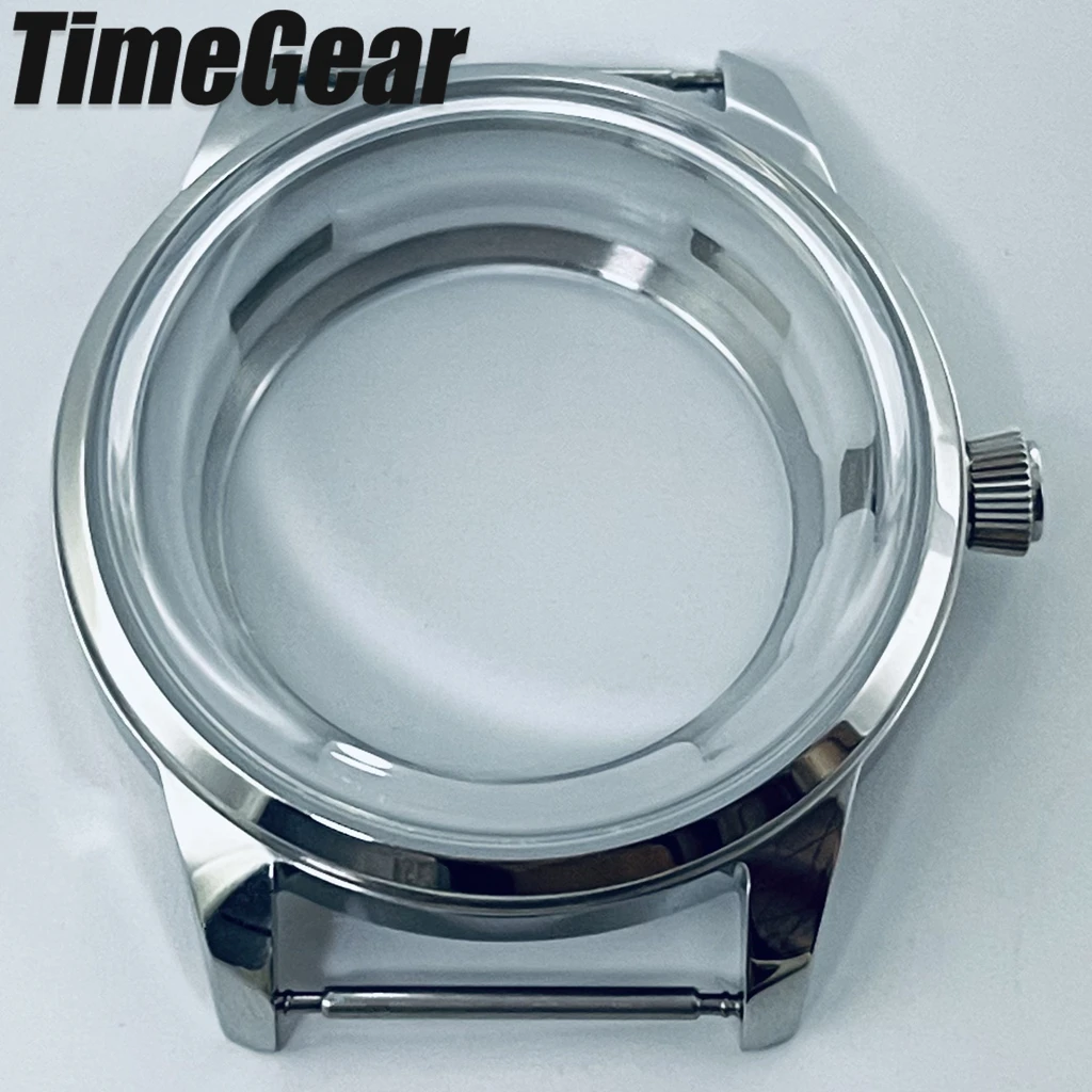  40mm Silver Cocktails S Crown Watch Case For NH34 NH35 NH36 NH34 NH38 NH70 NH72 Movement Cocktail 35MM Diai Accessories ﻿ ﻿