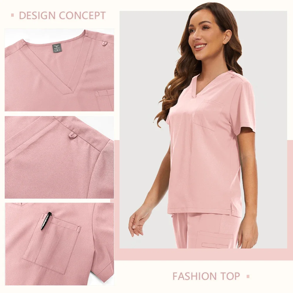 Scrubs Women Beauty SPA Uniform Pet Clinic Store Veterinary Dentistry Work Clothes Set High-quality Medical Nurse Uniform Unisex