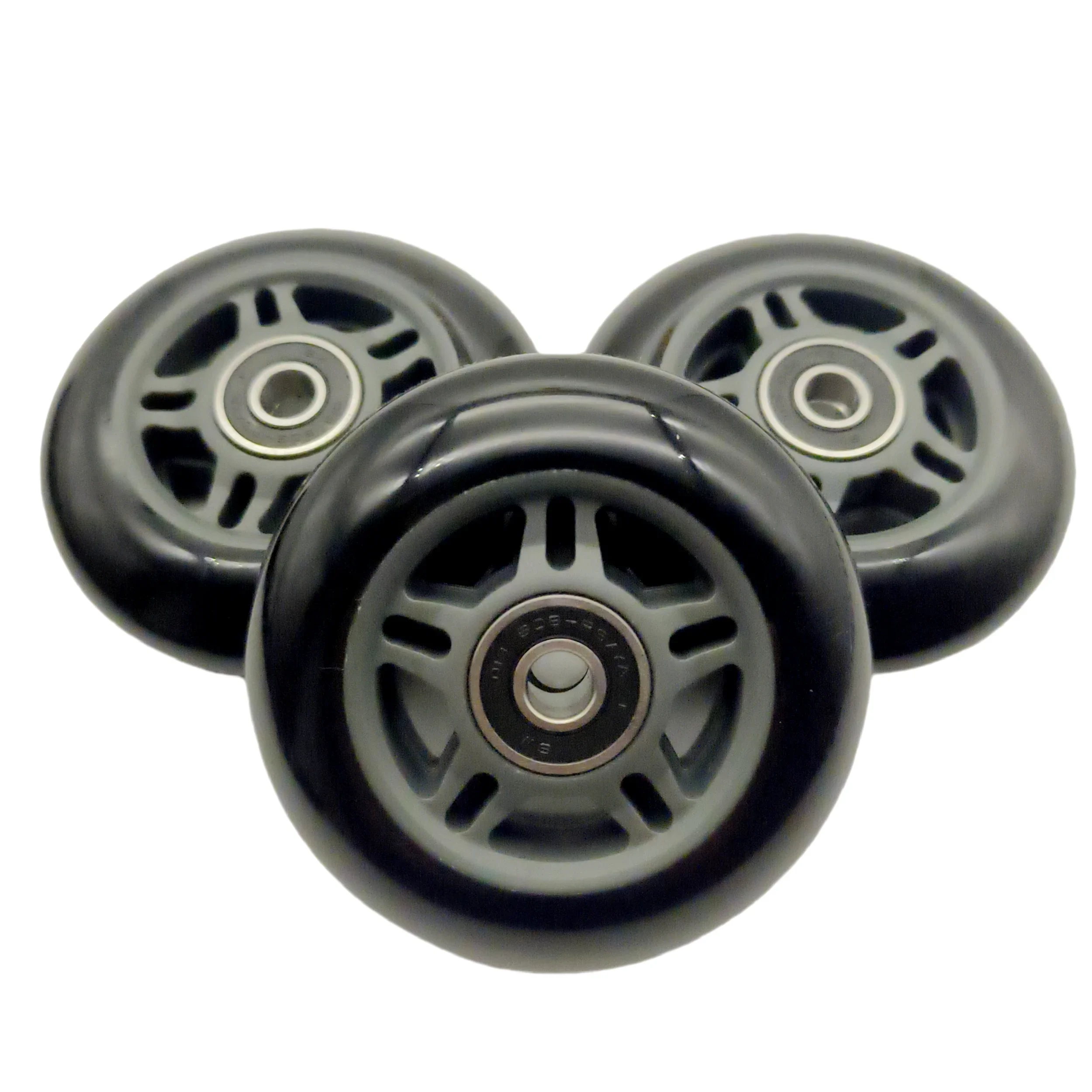 roller skate wheel black 85A 80mm 76mm fsk wheel inline roller 80x24mm
