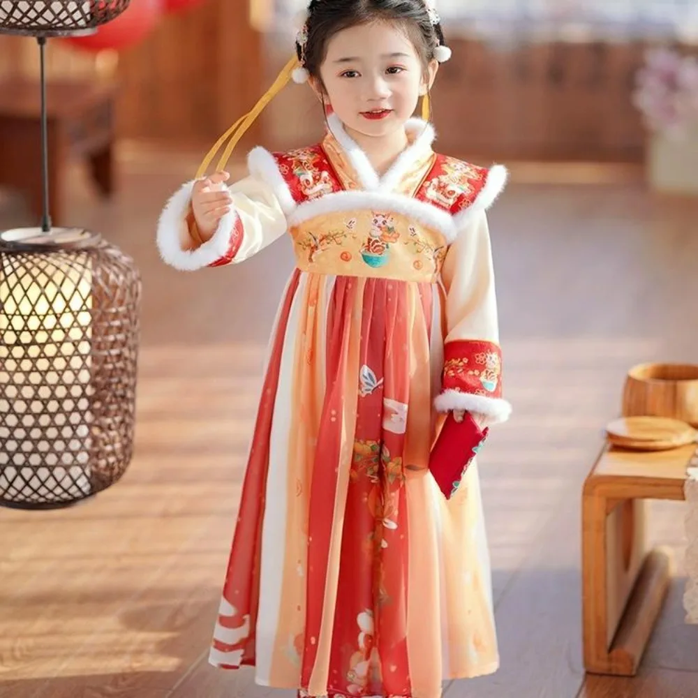 

Chinese Dress Cosplay Costumes Hanfu Girls Fairy New Year Party Dance Wear Kids Clothes Children Clothing Ethnic Style