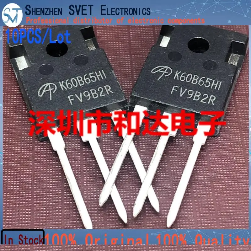 10PCS/lot AOK60B65H1 K60B65H1  TO-247 650V 60A  High Power Triode 100% Original