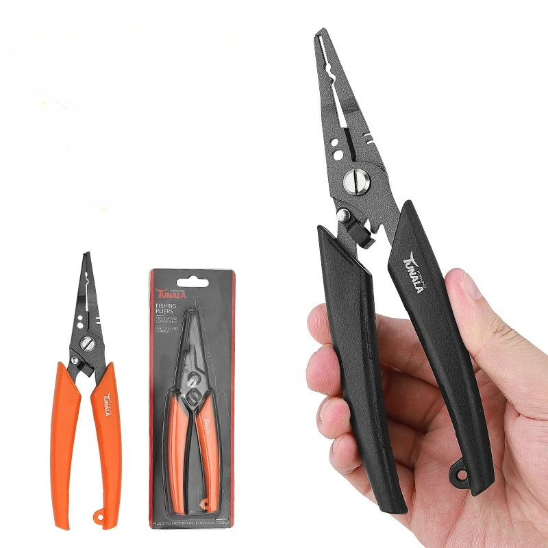 Teflon Anti-rust Luya Pliers Stainless Steel Fishing Pliers Open-loop Hook-picking Pliers Outdoor Multi-functional