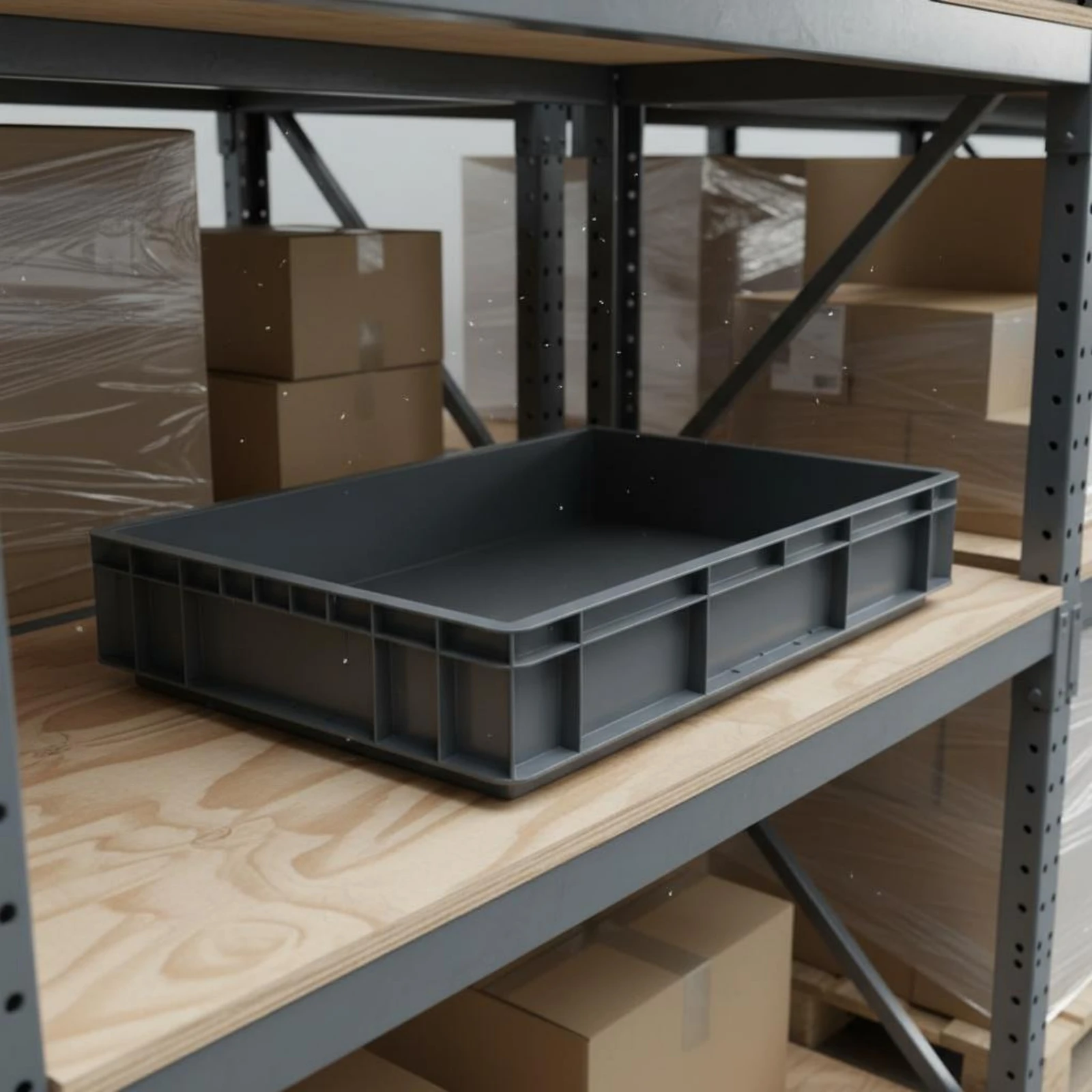 

EU Shipping Crate Stackable Plastic Logistics Box for Warehouse, Workshop