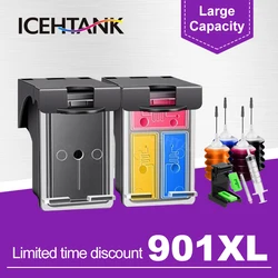 Cartuccia di inchiostro ricaricabile ICEHTANK 901XL per stampante a getto d'inchiostro HP 901 XL Officejet 4500 J4500 J4540 J4550 J4580 J4640 4680