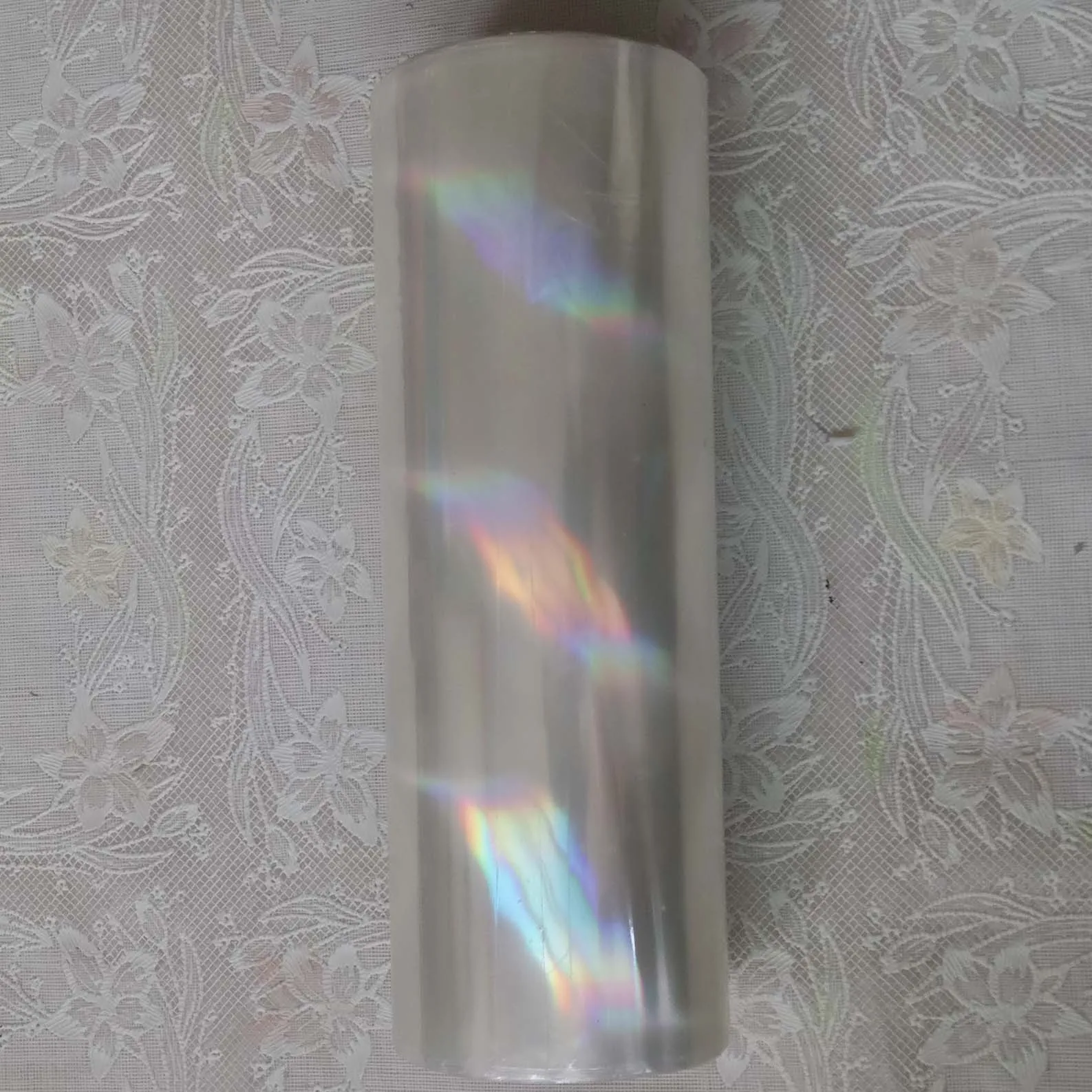 Holographic Foil Transparent Foil Broken Glass Hot Stamping Foil Press on Paper or Plastic, 16cm, 21cm, 64cm Width 120m Length