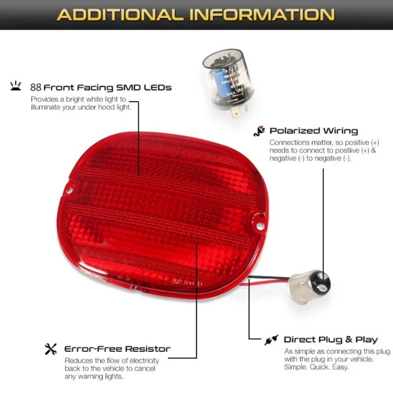 4PCS Red Full LED Car Rear Taillamp Assembly For Chevrolet Corvette C4 1990-1996 Rear Tail Brake Light Turn Signal Light 12V