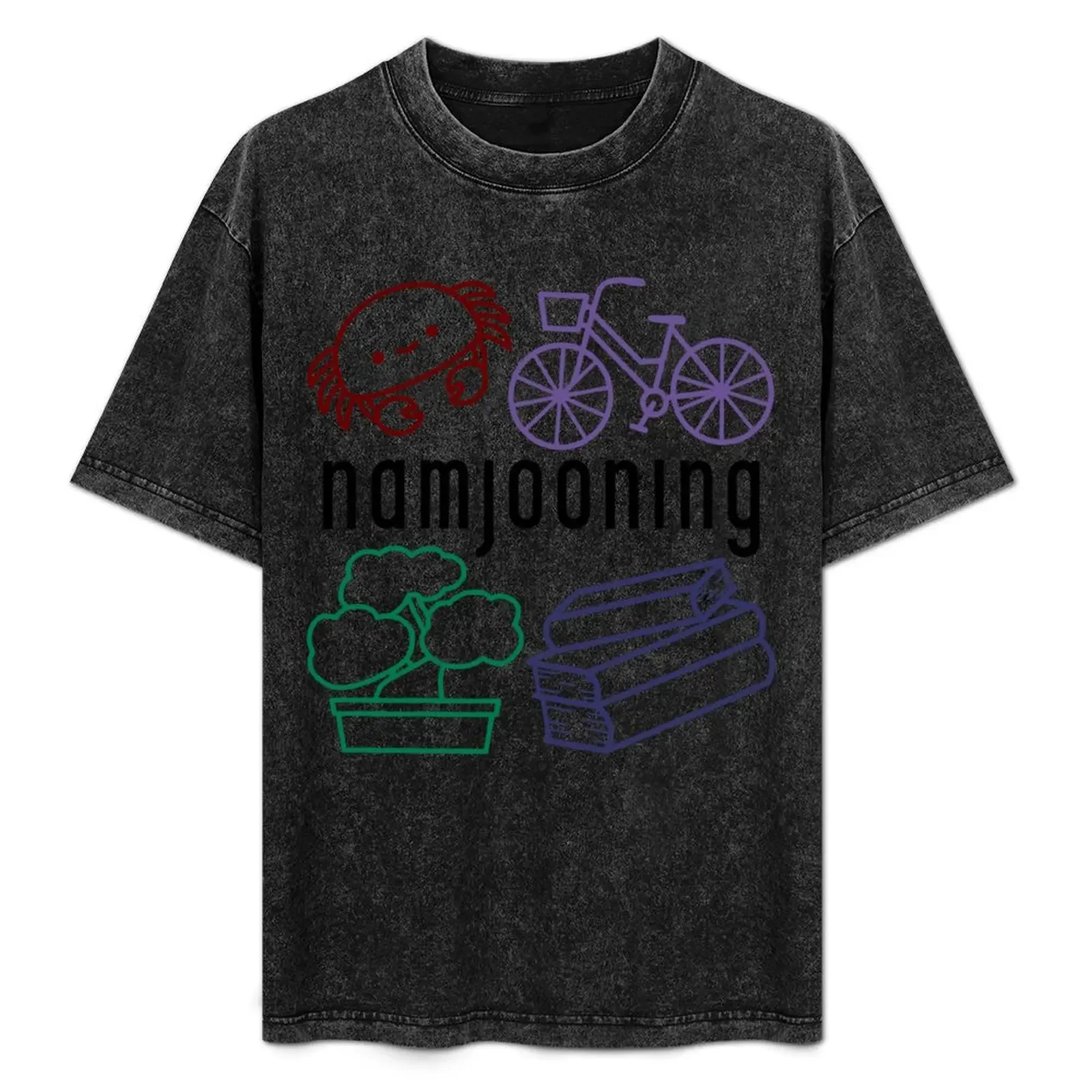 

Namjooning crab plant books bicycle, Rm, Namjoon, Joon Classic T-Shirt customizeds kawaii clothes black t shirts for men