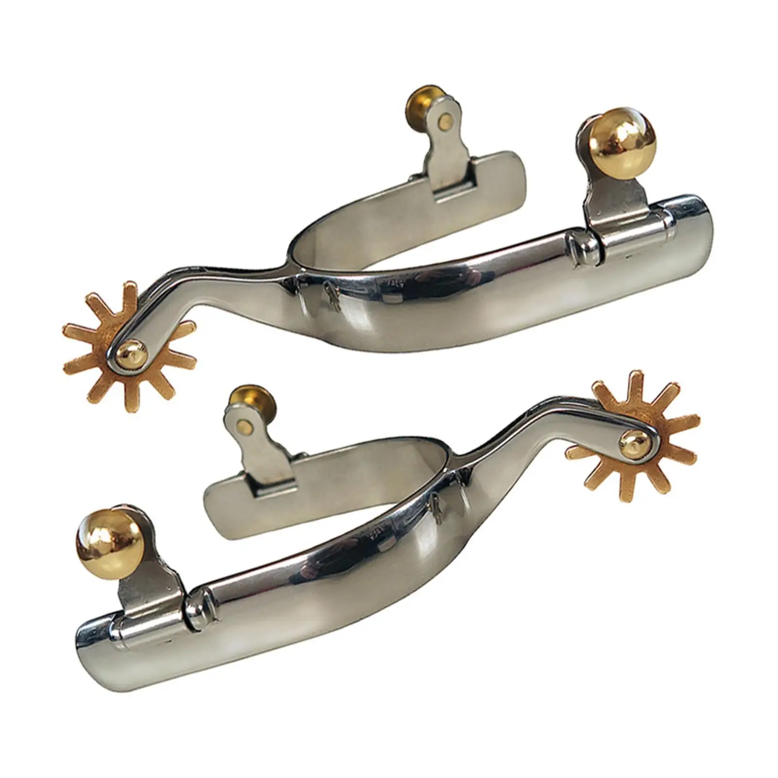 نتوءات الحصان المضادة للصدأ لمعدات المنافسة ، النمط الغربي البني ، 2x