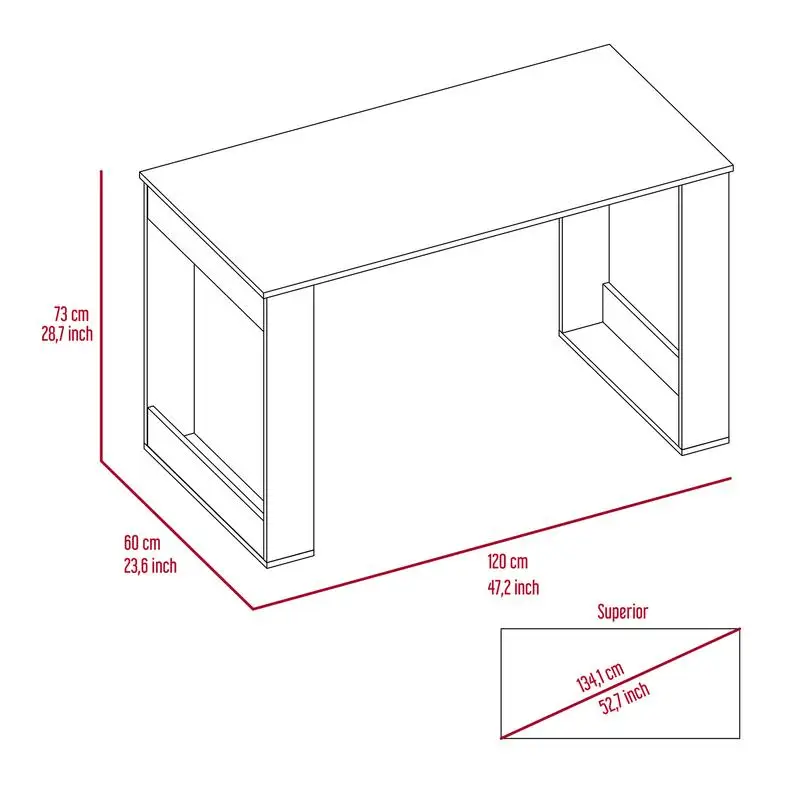 مكتب كتابة مدمج للمكتب المنزلي - تصميم موفر للمساحة مع أرفف تخزين ولمسة نهائية حديثة #3