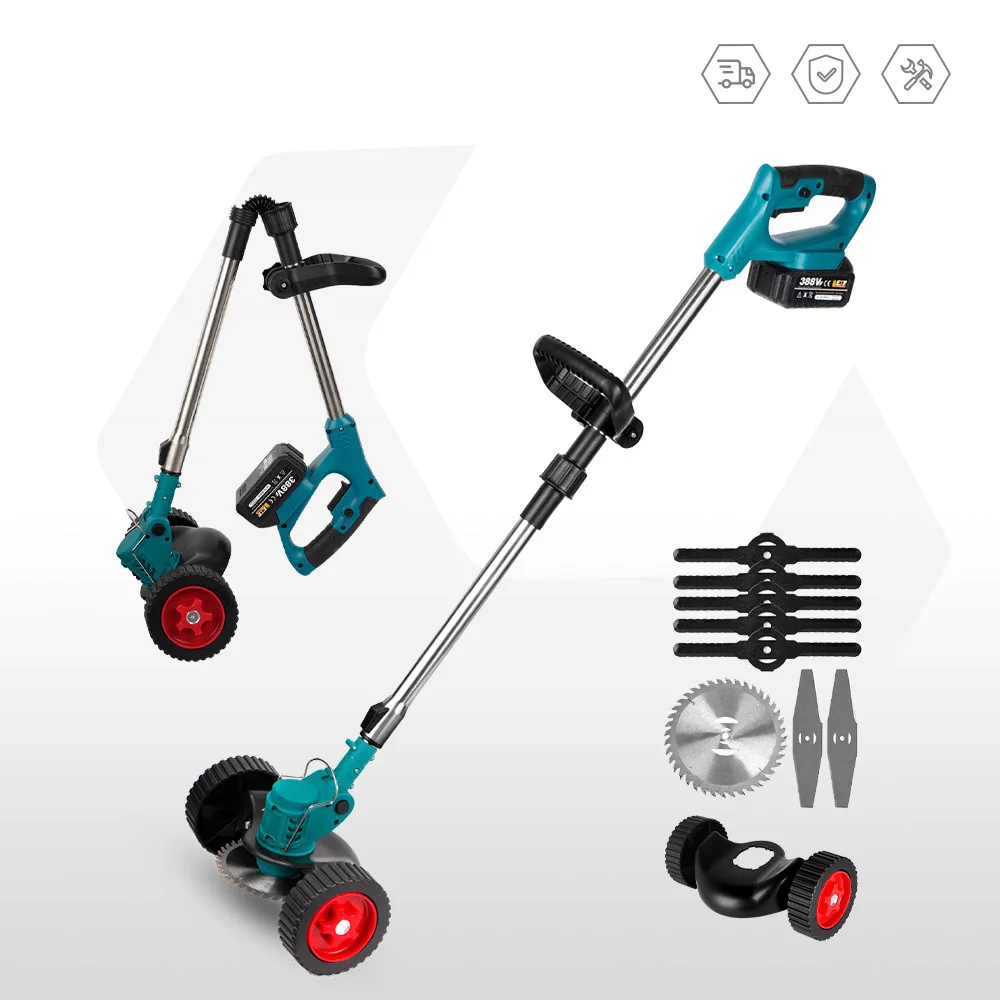 21V lithium-ion battery powered industrial 6-inch cutting width cordless power string trimmer for lawn weeds