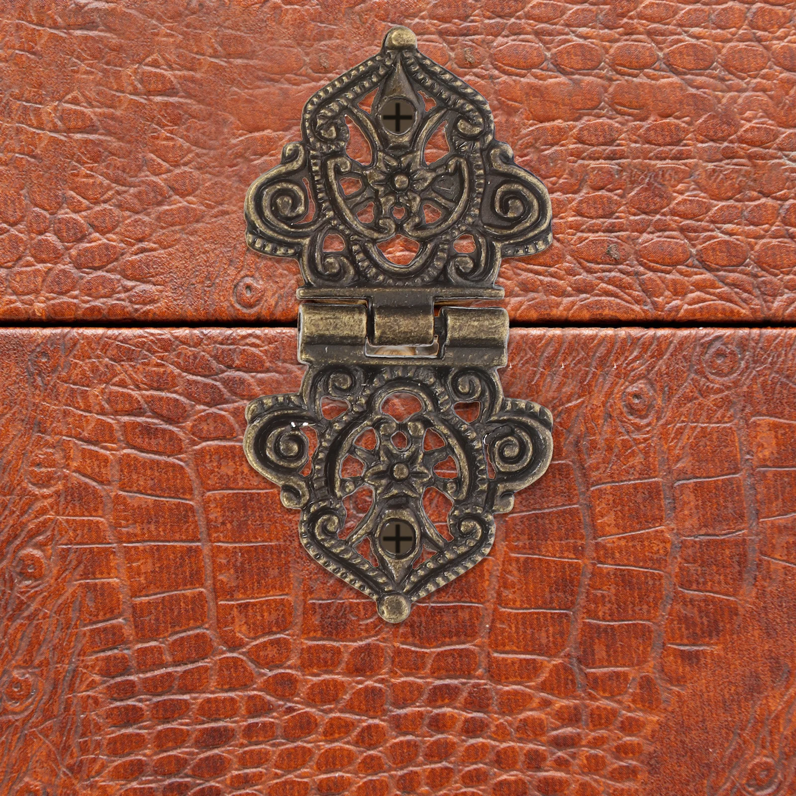 

20Pcs Hinges High Hardness Rust Resistant Sturdy Wooden Case Hinges Exquisite Pattern Design Decorative