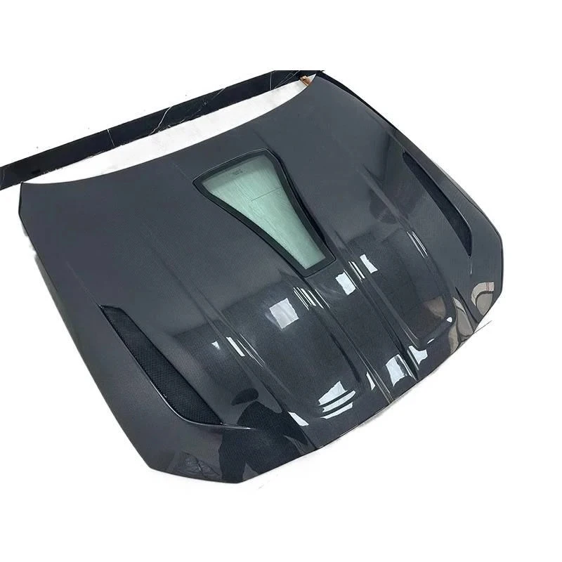 Carbon Fiber Transparent Glass Engine Hood Bonnet Lightweight Peormance Upgr G -