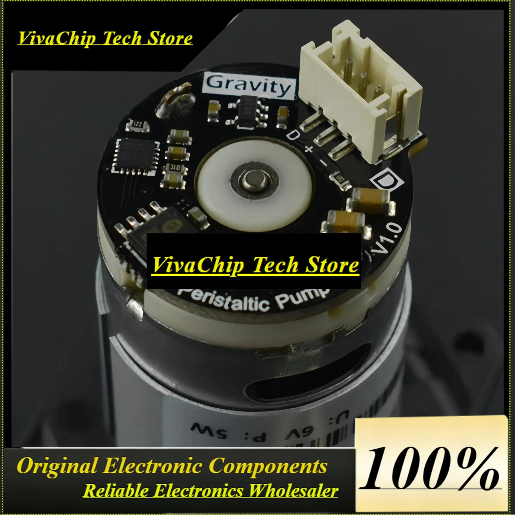 VoFSPeristaltic Pump Kit With Gravity 3-Pin PPM Control 6V 5W For Arduino Raspberry Pi Titration Dosing
