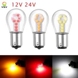 1pcs 1156 BA15S P21W 1157 BAY15D P21/5W LED Bulb Car Brake Tail Stop Lamp 3030 Chips 18SMD Cars Signal Light 12V 24V