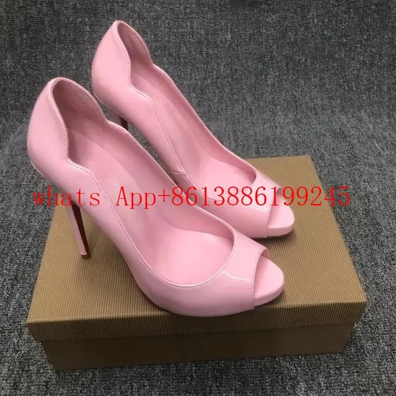 Combinando corrente saco de embreagem bombas pintinho quente rosa onda peep dedo do pé aberto sandálias de salto alto sexy feminino sapatos de verão sandálias de casamento