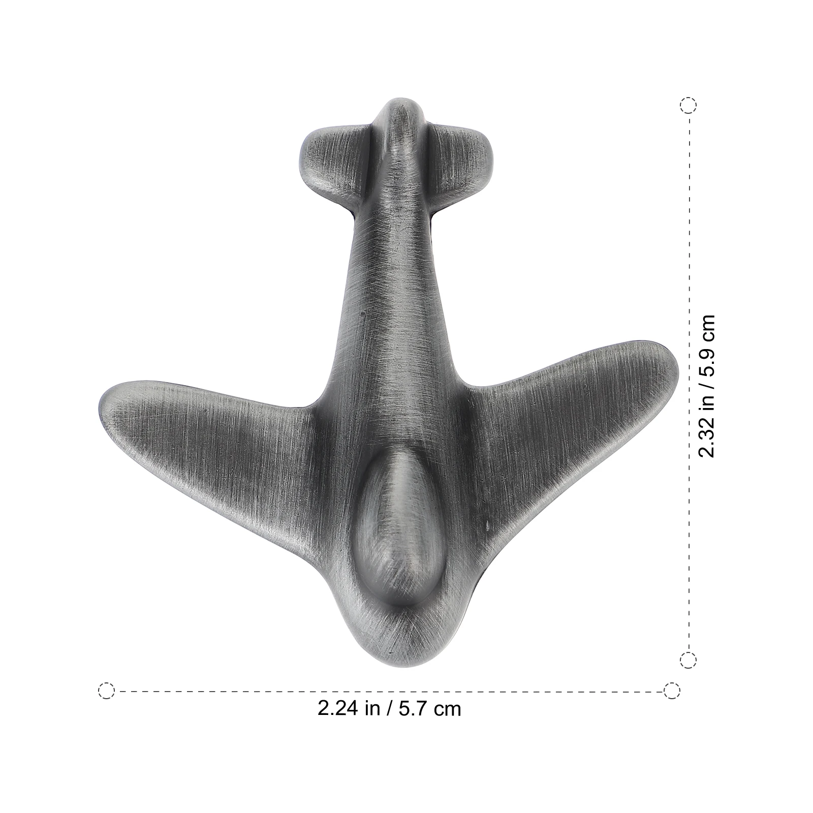 

1 Set Airplane Shaped Zinc Alloy Door Cabinet Knob Wardrobe Drawer Pull Bar For Kitchen Closet Cupboard Grey Durable Rustproof