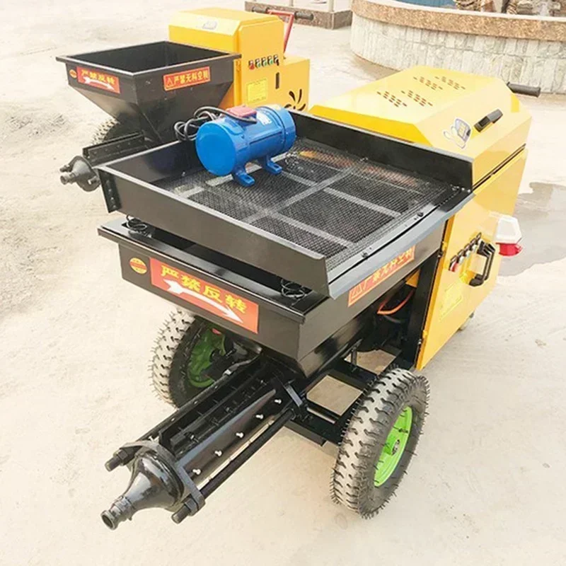 Construction Works Wall Plastering 220380v Diesel Motor Cement Mortar Sprayer Concrete Diesel Spraying Machine Equipment