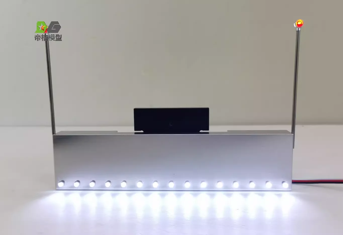 LED 1 Set Metalen Voorbumper Botsingen voor 1/14 Tamiya RC Truck Trailer Kipper Nieuwe Koning 56344 56301 Auto Diy Onderdelen