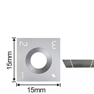 Carpentry Accessory Turning Tool 15mm X 15mm X 2.5mm Carbide Inserts 15mm Cutting Edge 2.5mm Thickness Spiral Head Compatible