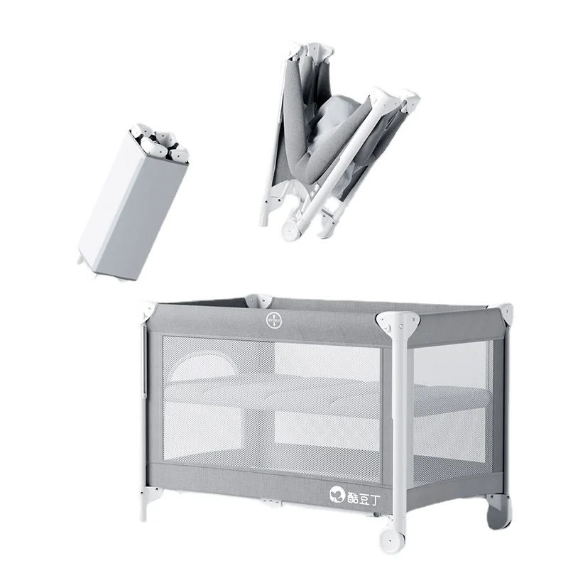 

Zl Baby Crib Portable Mobile Multi-Function Splicing Bed Foldable